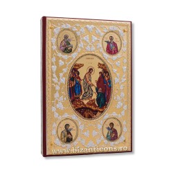 The gospel, gilded, and silvered - stone-white - icons-AS102-167