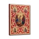 Evanghelie aurita - pietre albe - fond rosu - icoane AS102-168