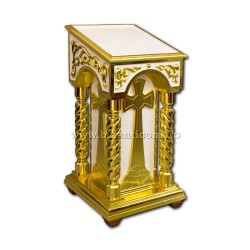 The iconostasis is wooden - white-gold-Z 182-40