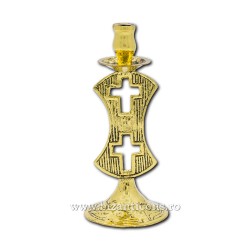 Κάτοχοι κεριών μετάλλων, 2 σταυρούς, 11cm