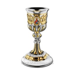 Чаша - иконы эмаль - чаша из серебра 925 - аканта AT 103-80