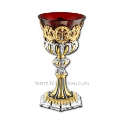 The lamp table in gold and silvered - follows AT 113-80