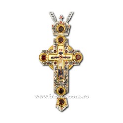 The CROSS, the Humans, the Bronze-gilt and silver-plated - red stone AT 140-1