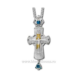 CROSS the Bucharest Bronze, silver and gold plated - blue stone AT 140-11