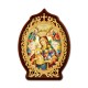 The icon of the enamel hand - painted filigree gold plated and silver-plated - EUROPEAN Queen AT 160-2
