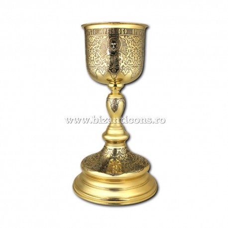 Potir aurit - gravat - cupa argint 925 S4 AT 103-86