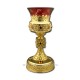 The candle of the table, the filigree square zirconia stones - gold AT 113-82