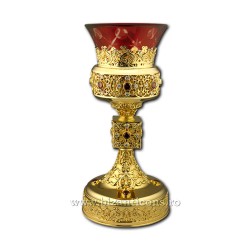 Το κερί του από το τραπέζι, το φιλιγκράν πλατεία κυβικές πέτρες zirconia - χρυσό ΣΤΟ 113-82