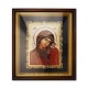 The icon in the frame is enamel painted - filigree-gold plated - MD-Kazan AT 160-5