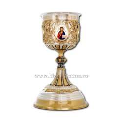 Set Sf Vase - icoane email - cupa argint 925 - acant - mare S2 AT 320-51