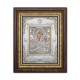 Το εικονίδιο με το ασημωμένο - η Μητέρα του Θεού, Παντάνασσα - ο Θεραπευτής του καρκίνου, 36x44cm K700-104