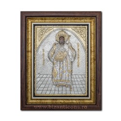 Икона argintata - Святой Нектарий в Eghina 36x44cm K700-114