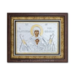 Икона argintata - девы марии Королевы Небес - Platitera 36x44cm K700-409