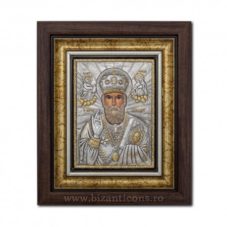 The ICON of the frame Ag925 of ST. Nicholas 27x32 K701-009