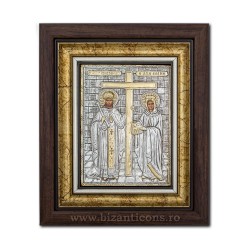 The ICON of the frame Ag925 st. St. Konstantin and Elena, 27x32 K701-011