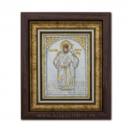 The ICON of the frame Ag925 of ST. Nectarios 27x32 K701-114