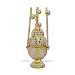 The CENSER large gilded and silvered Athos - hand-polished S107-43SG