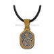 The 25-104SG necklace, this medallion, MD - the gold-and silver-plated 12/set