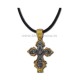 The 25-103SG of the necklace that the cross - gold plated and silver-plated 12/set