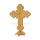 6-42Au ένας σταυρός από μέταλλο, με τους Αγίους, με βάση το κίτρινο είναι 24.5 cm, 40/box