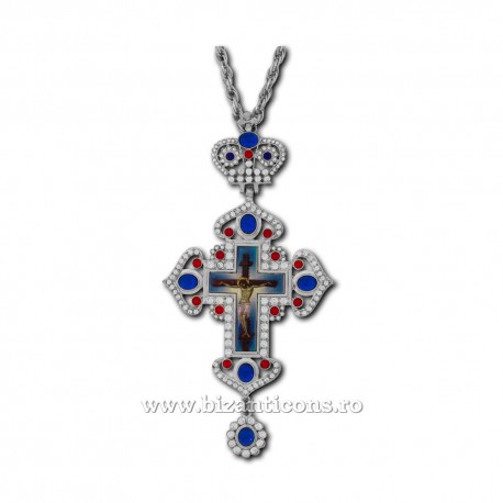 The CROSS in BUCHAREST-metal silver + e - Byzantium D-100-42AG