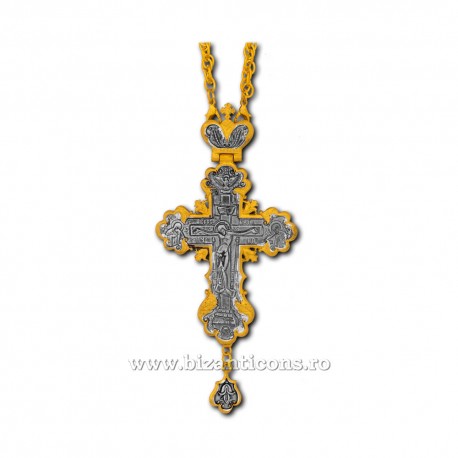 The CROSS in BUCHAREST-metal gold and silver - Financial D-100-43SG