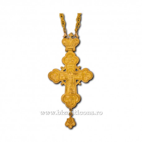 The CROSS in BUCHAREST-metal gilt - Spelling D-100-44AU