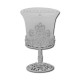 The 120-19Ag lamp, metal 13.5 cm, ag, glass, white, 40/box