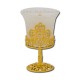 The 120-19Au lamp, metal 13.5 cm, gold, glass, white, 40/box