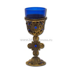 The 120-90AuP the candle or the gold + patina of the stones, blue, 40/pack