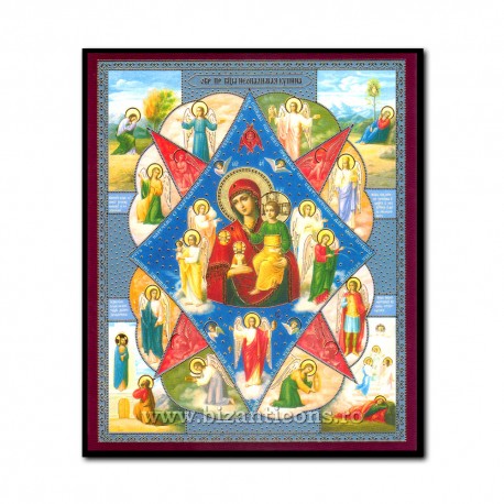 1852-709 the Icon of the Russian mdf, 10x12 ' burning Bush