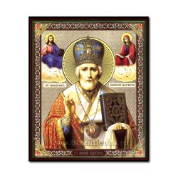 1856-009 Икона русской плиты мдф, 15x18 Святого Николая