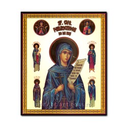 1856-146 το Εικονίδιο της ρωσικής φύλλο φίμπερ 15x18 Αγίου ιωάννη η Λέξη John