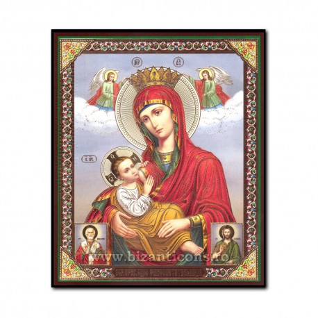 1856-732 the Icon of the Russian fiberboard 15x18, MD breastfeeding Jesus