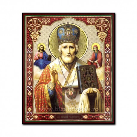 1861-009 Икона русской плиты мдф, 20x24 Святого Николая