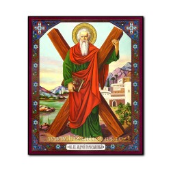 1861-118 Икона русской плиты мдф, 20x24 Святого Андрея