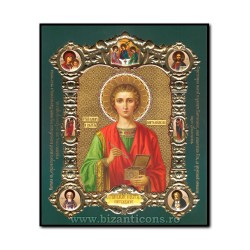 Icon-med V-mdf 15x18 Holy monastery of st. Panteleimon 1855-023