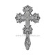 CROSS-wise to do so. silvered - mica - flower - 23cm D-101-14Ag
