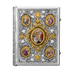 GOSPEL with 925 sterling silver + gold plated + med ceramic M102-89Ag925