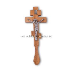 6-65 Cross-Wise To Do So. - wood-carved - Jesus-metal-70/box