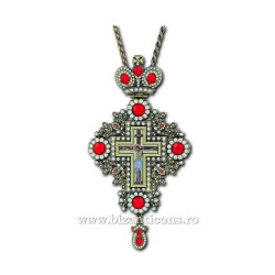 The CROSS in BUCHAREST-metal skate - spike, large rock red-D-110-50BR
