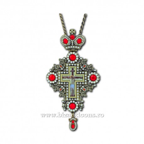 The CROSS in BUCHAREST-metal skate - spike, large rock red-D-110-50BR