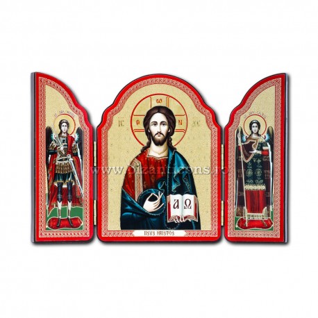 1815-001 TRIPTIC lemn 10X14 M Pantocrator 100/bax 1815-001 TRIPTIC lemn 10X14 M Pantocrator 100/bax