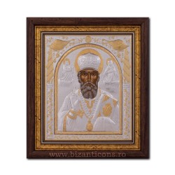 The ICON of the frame 29x31 of St. Nicholas EP515-009