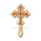 Cruce Binecuvantare Aurita 23 cm - pietre rosii