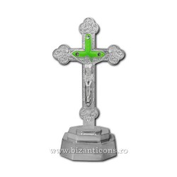 The 41-20Ag-cross of plastic with a light silver - 19 inches - medium-180/case