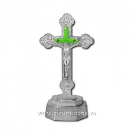 The 41-20Ag-cross of plastic with a light silver - 19 inches - medium-180/case