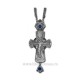 CROSS the Bucharest Bronze, silver plated + patina - embossed - stone albsstre D-110-52AgP