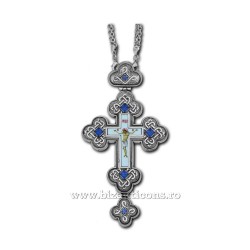 CROSS the Bucharest Bronze, silver plated + patina - embossed - stone albstre D-110-62AgP