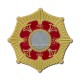 105-10R κιβώτιο Αγίου Τέθηκε νήμα - χρυσό - κόκκινο σμάλτο - 7x1,2 cm-10/ - σύνολο